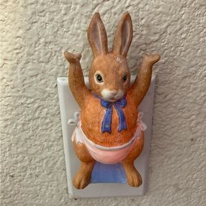 Susan Wheeler Baby Bunny Plug in Night Light 5”